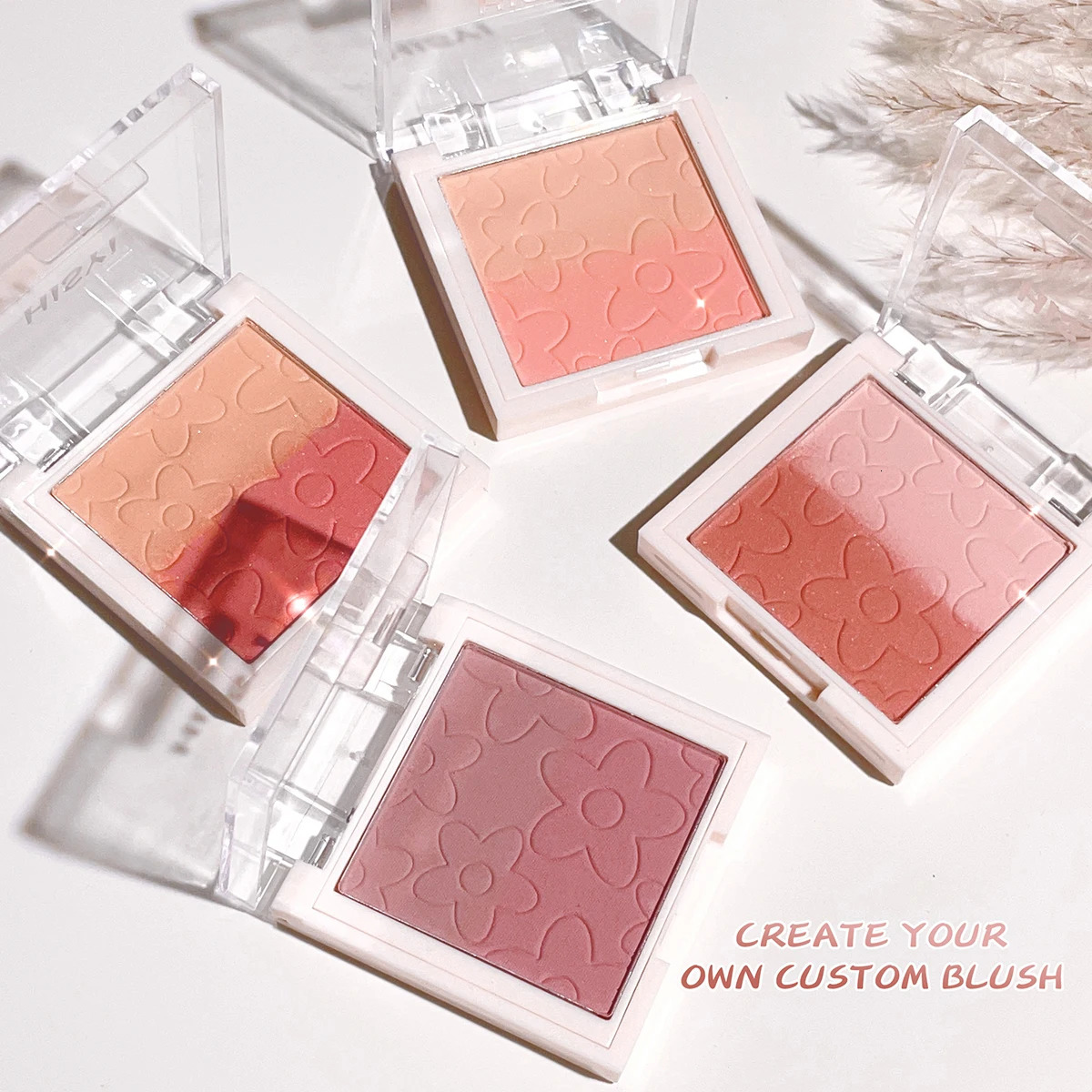 HISYI monochrome powder blusher matt natural contour bright exposed face good combination fine flash 250325