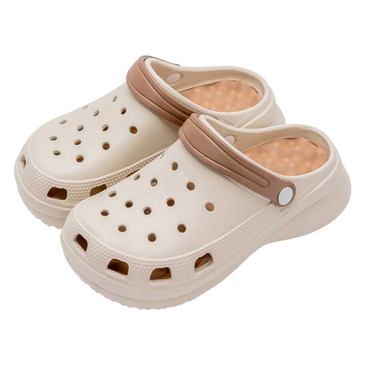 New Arrival Summer womens hole shoes EVA anti slip indoor slider comfortable and breathable outdoor slider T250407