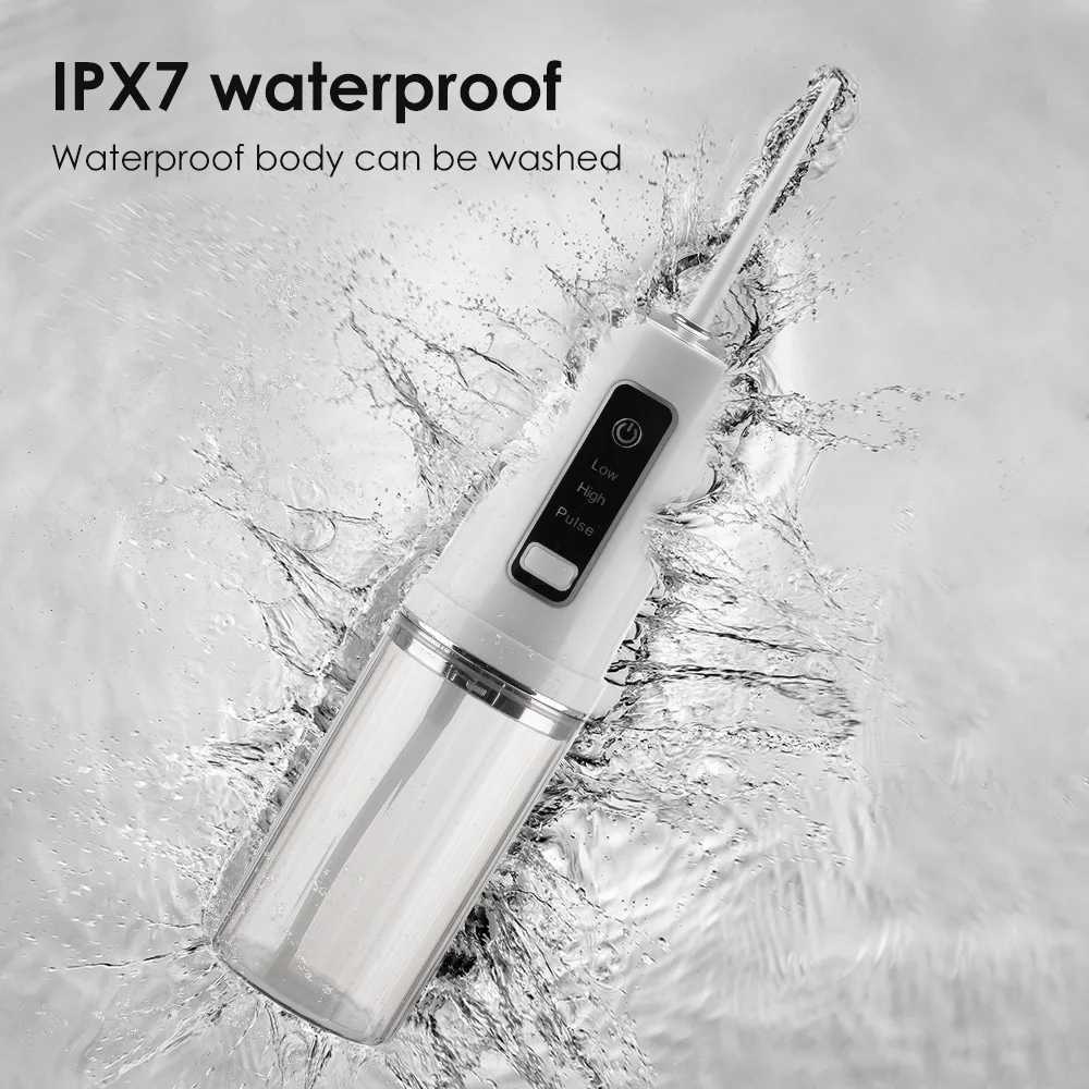 Oral irrigator+4 Jets 3-mode USB charging sink portable dental sink nozzle irrigator M250408