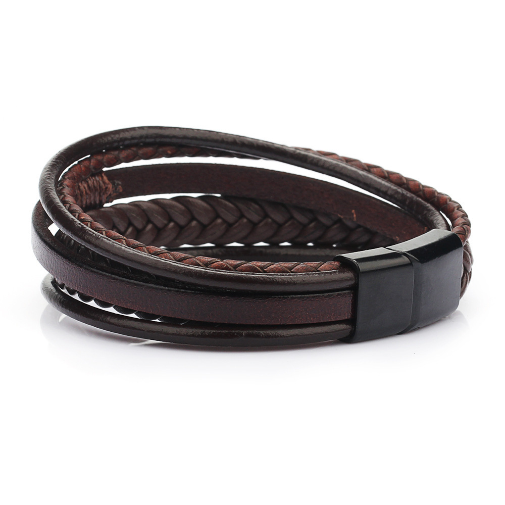 Bracelet fashion leather rope hand woven bracelet ethnic style headwear