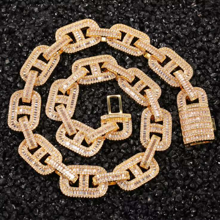 Hip Hop Necklace Zircon Jewelry Cuban k Chain