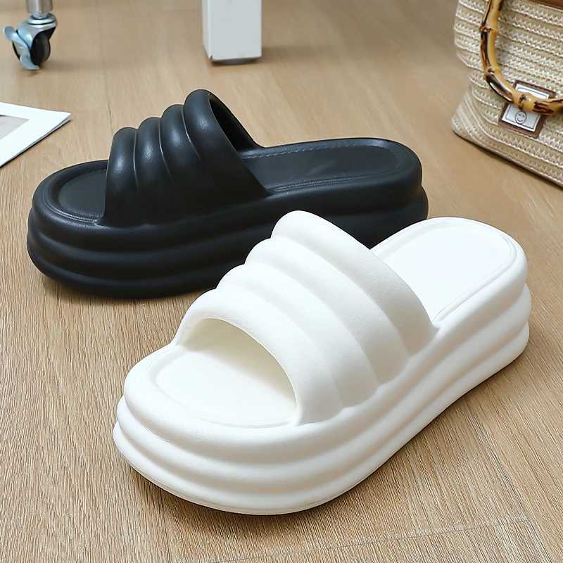 Womens summer comfortable soft soled beach shoes slider thick soled N-Slip sandalsXJ250407