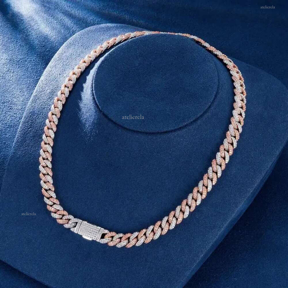 10mm S Sier Dia Vvs Clarity with Gra Certificate Moissanite Cuban Chain