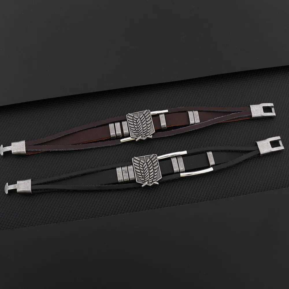 New Punk Cartoon Anime Attack nt Bracelets for Wen and Men Style Creative Bracelet Trend Personty Hand Jewelry GiftC250408