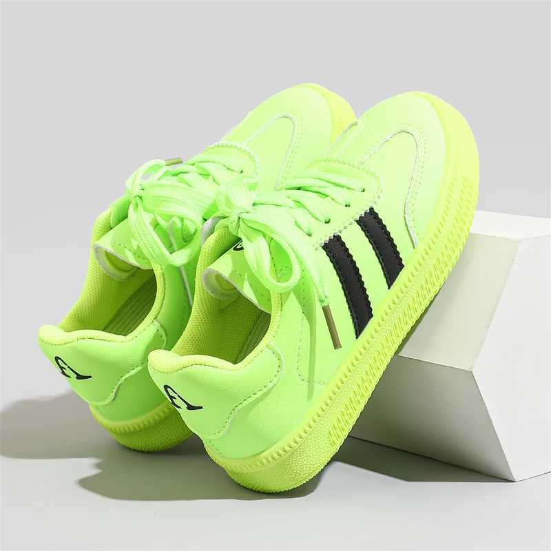 Childrens shoes sports shoes size 27-36 yellow breathable boys and girls casual shoes mid to large size childrens training shoes for all seasons W2504