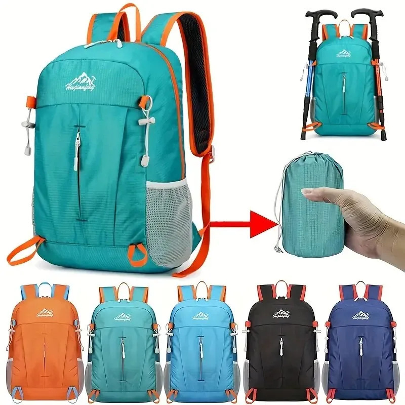 Lightweight Handy Packable Backpack 20L Foldable Hiking Backpacks Water Resistant Small Folding Daypack for Travel 250407