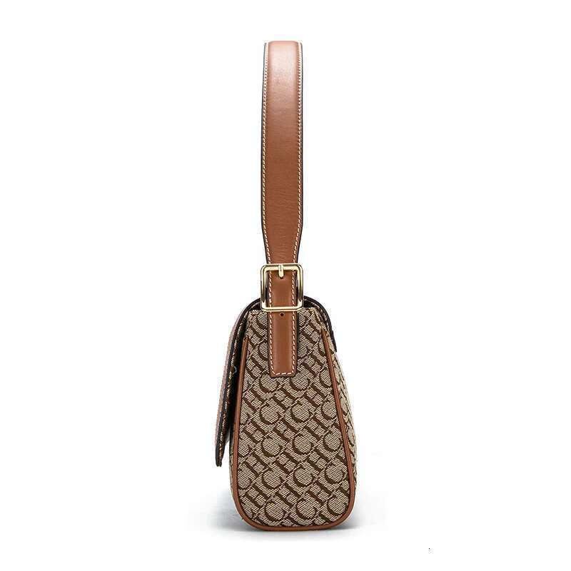 Vintage Classic Style Elegant Handbag Fashionable, Simple, Exquisite, Versatile Letter Printed Women's Shoulder Bag