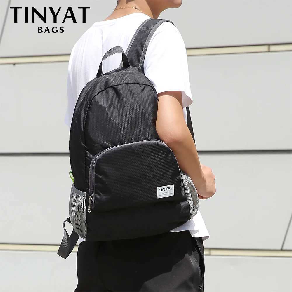 TINYAT 13L Ultrght Foldable Backpack Waterproof Outdoor Climbing Bag for Travel Cycling Gym Daily UseC250407
