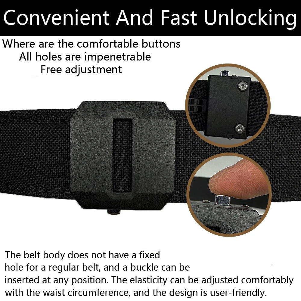 TUSHI Thickened Hard Tactical Belt For Men Gun Belt Duty Military Belt Outdoor Casual Sturdy Girdle IPSC Accessories 250403