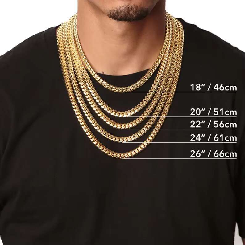 Gold Plated High Quality 6/8/10/12mm Miami Cuban Necklace 925 Sterling Silver Hiphop Cuban Link Chain