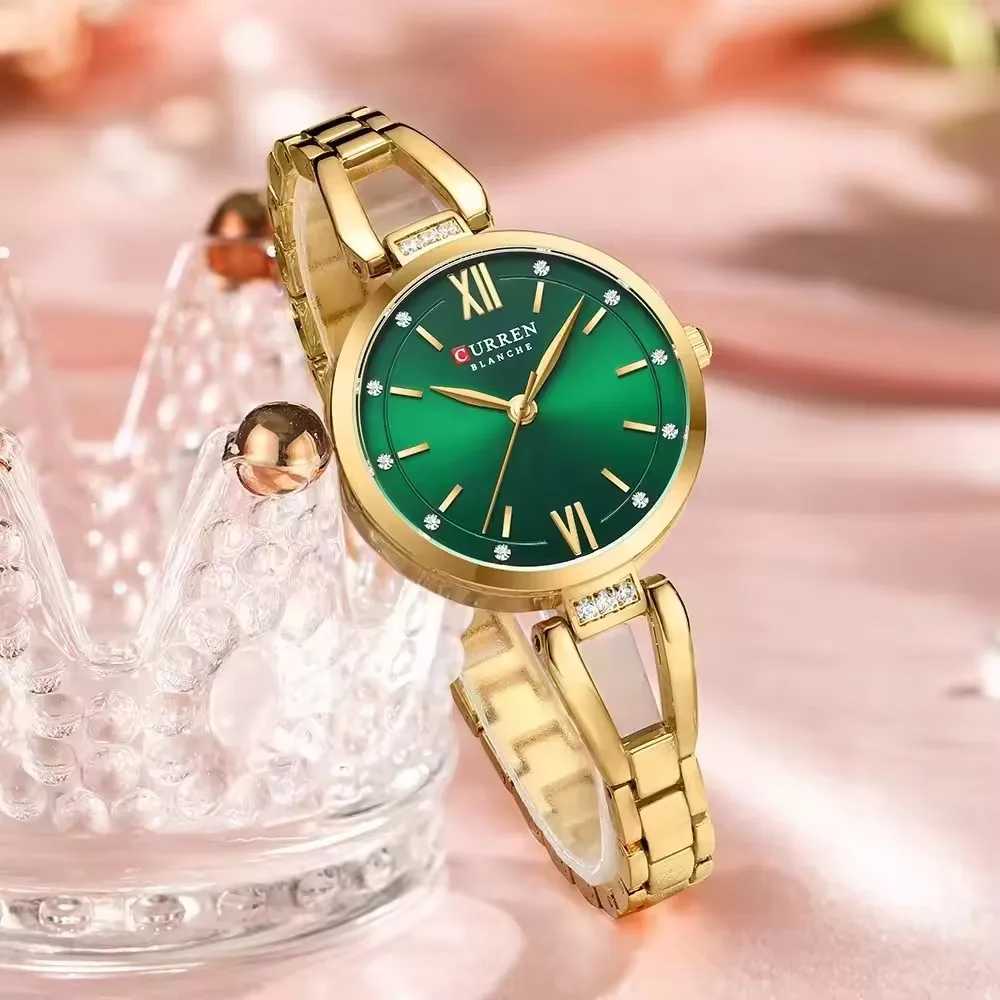 Curren 9092 Luxury 30mm Gold Watch Womens Diamond Womens Quartz Watch Waterproof Stainless Steel Womens WatchT250408