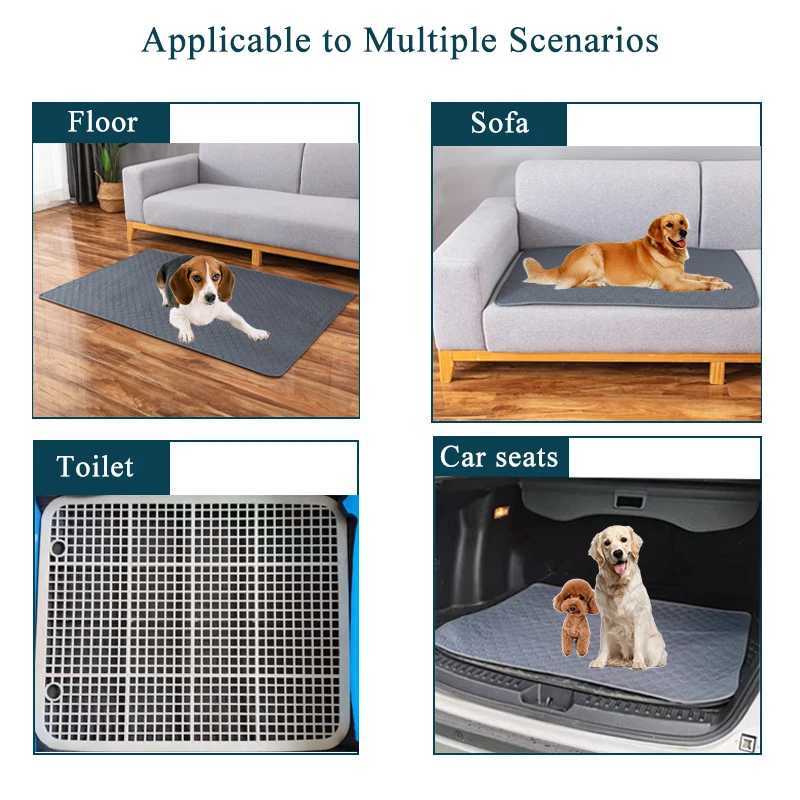 Reusable pet diaper pads washable dog diaper pads puppy training pads car seats floors sofas pet supplies Y250407