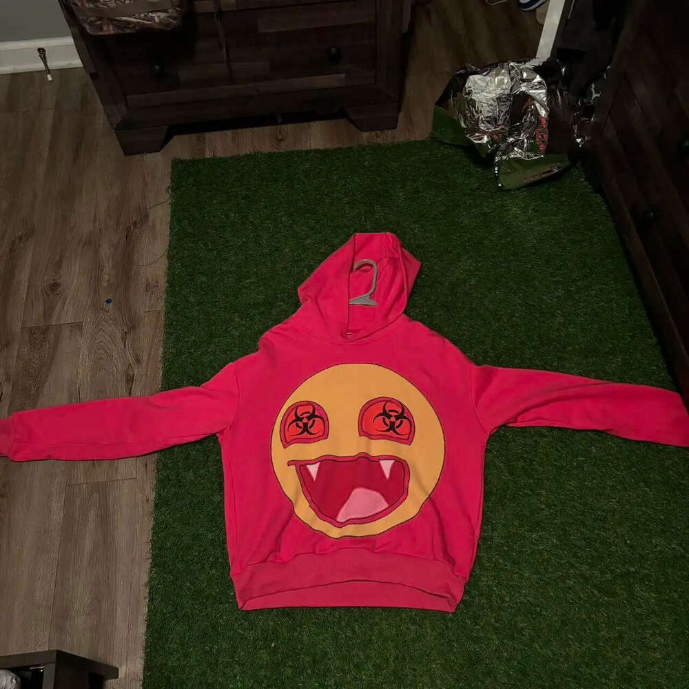 Y2K hooded sweatshirt casual unisex large pink Harajuku streetwear sportswear gift for boys