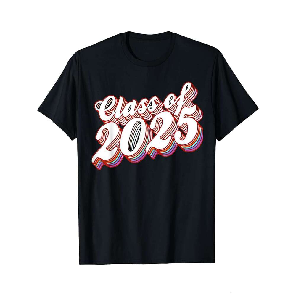Designer T shirt Class of 2025 Graduate High School College Graduation - 220g Tshits