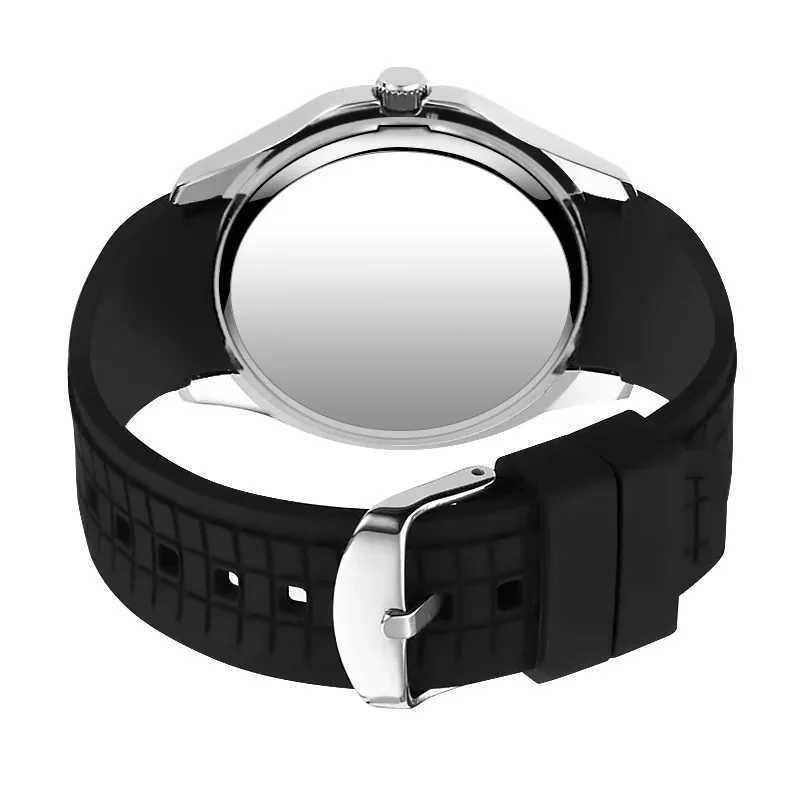 Arabic numerals without Middle Eastern luxury mens watch brand quartz fashion creative silicone watch mens gift Montre Homme Y250407
