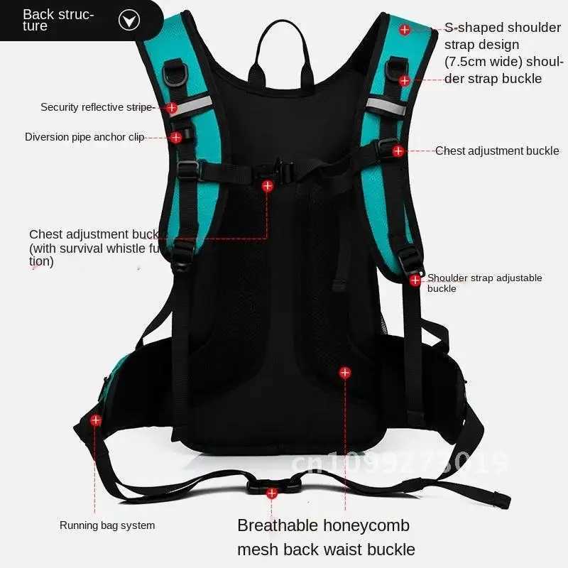 Cycling Ultrght Bag Outdoor Unsex Lightweight Breathable Waterproof Bags Bicycle Rucksack Camping Camp Water Bag BackpackC250407