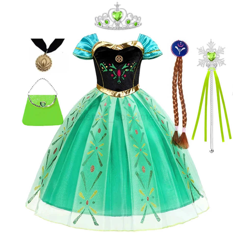 Disney Elsa dresses up for a girls birthday childrens Halloween carnival Easter party dress up for a girls Anna costume X250408