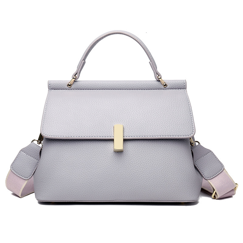 2025 New Luxury Design Bag Women's PU Leather Commuter Bag With Wide Shoulder Strap Crossbody Bag