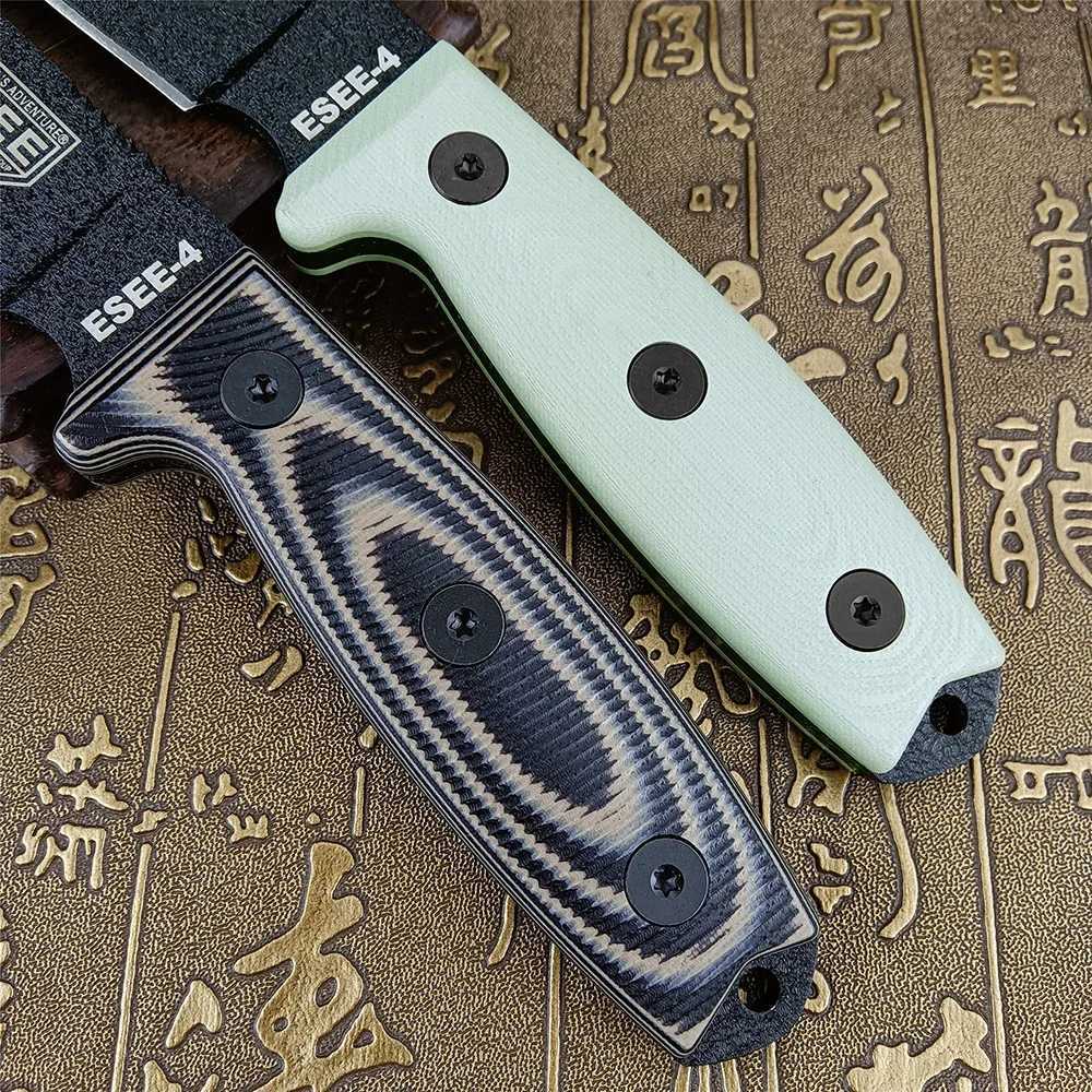 ESEE-4 Multifunctional Outdoor Camping Hunting Fixed Knife with Kydex Sheath G10 Handles S35VN Wild Survival Knife EDC Tools Z250408