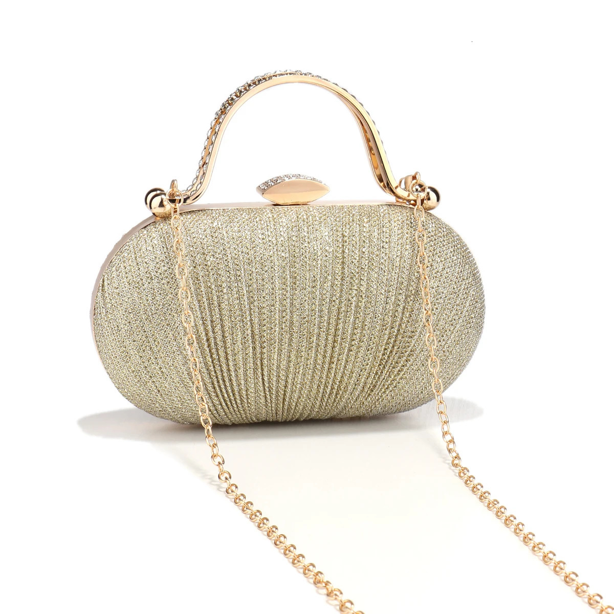 Sparkling and charming evening bag mini rhinestone decoration box shaped dinner bag party for women dinner party dance party 250402