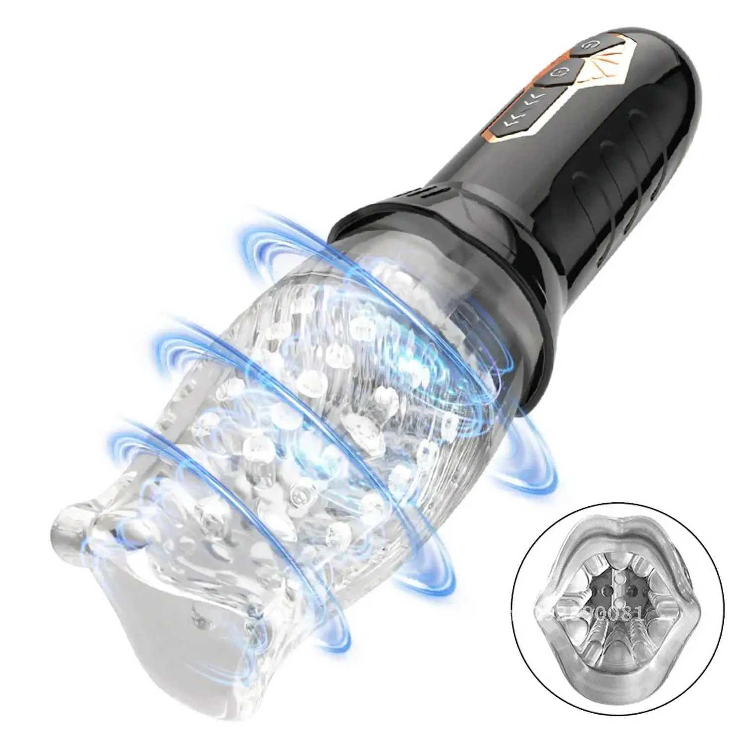 Male sex toy Mane Dildo electric piston rotation oral vaginal oral sex automatic suction cup real vibrator cup masturbation maleW250408
