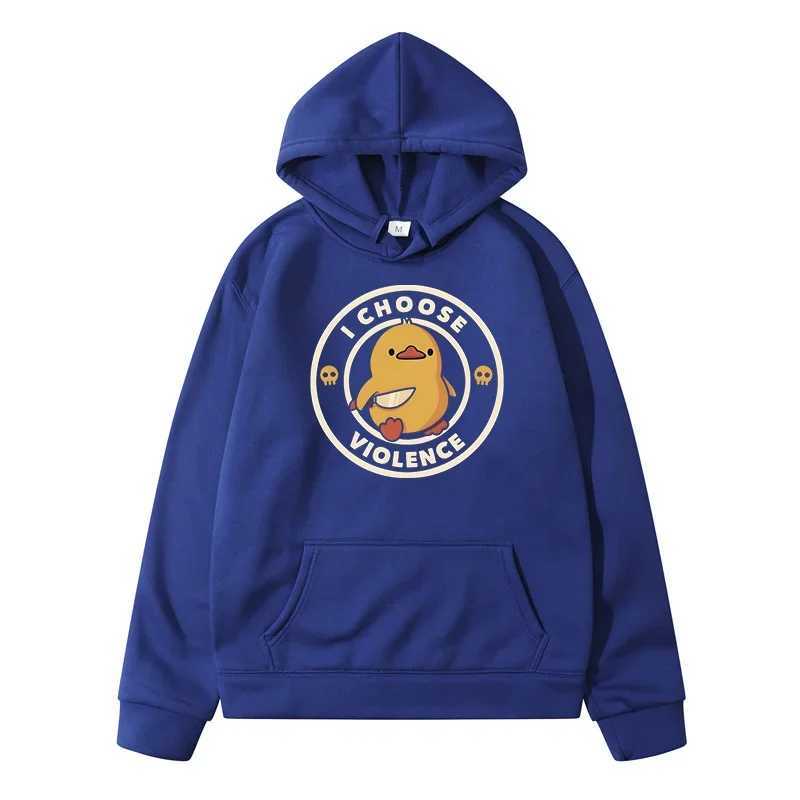 Yellow Duck Personalized Printed Hoodie Mens Fashion Warm Sweater Hoodie Casual Street Clothing Spring/Summer New Hoodie W250408