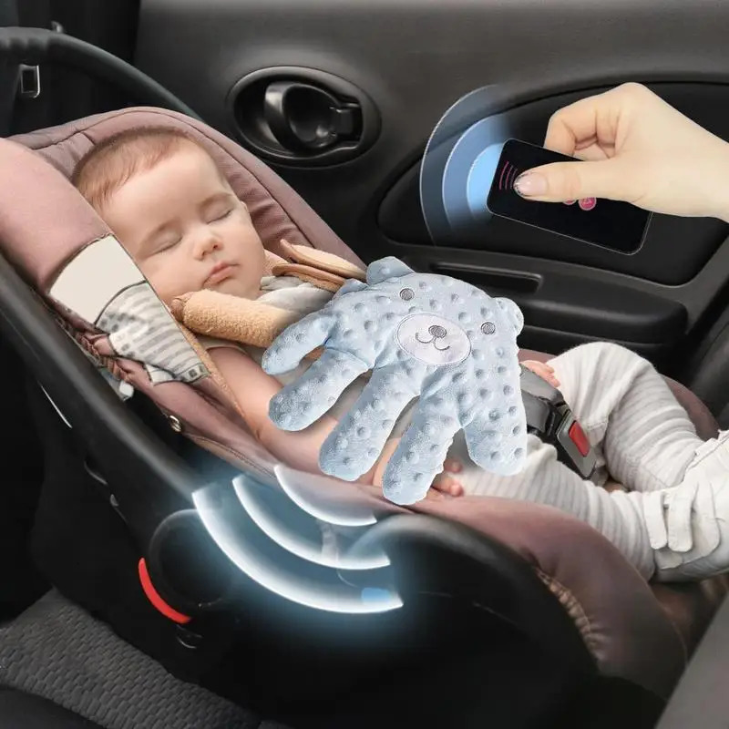 Baby Patter For Sleep Remote Control Baby Soothing Palm Baby Sleep Patting Toy Soft Electric Baby Hand Pillow Baby Sleep Soother 250407