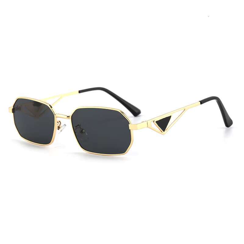 Custom Fashion Metal Lunettes Uv400 Shades Glasses Triangle Leg Sunglasses