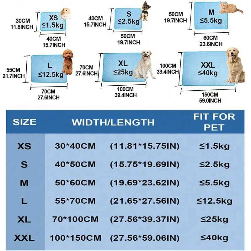 Dog self cooling pad pet cat cooling pad pet sleep pad summer cooling pad washable ice silk breathable pad for blankets Y250407