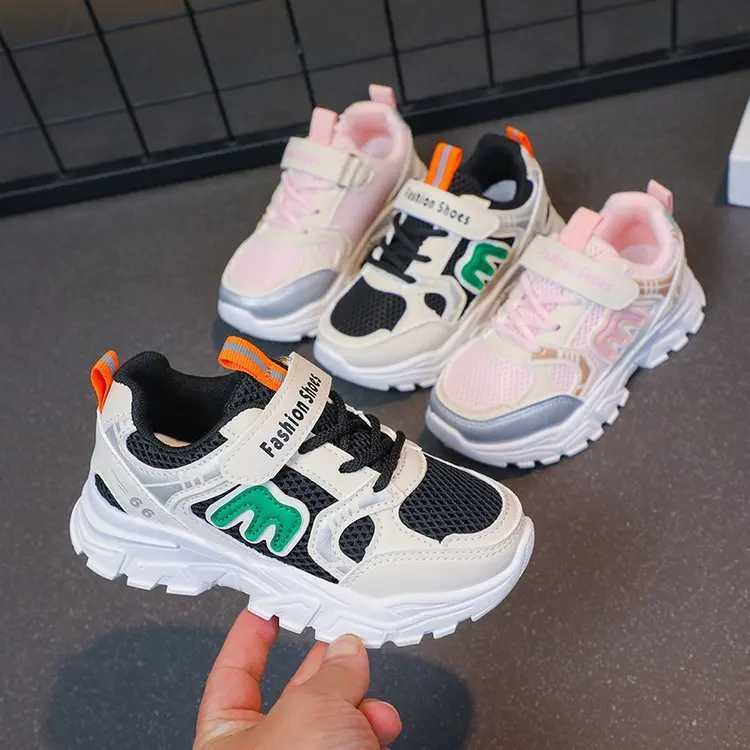 Childrens sports shoes autumn 2025 new breathable mesh running shoes suitable for girls and boys lightweight and durable dad shoes tidal W250407