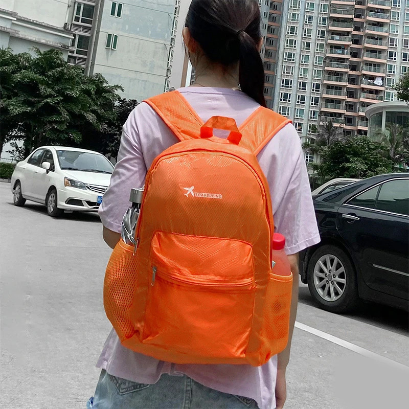 25L Lightweight Folding Backpack Mens Ultralight Waterproof Backpack Womens Travel Camping Hiking Backpack Customized 250407