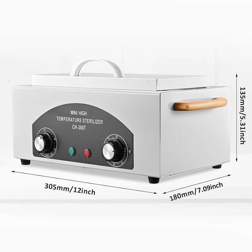Nail Dry Heat Sterilizer 300w High Temperature Sterilization Suitable for All Metal Tools