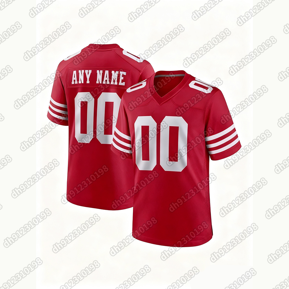 Custom Football 2025 Rivalries Jersey Brock Purdy George Kittle Fred Warner Christian McCaffrey Mac Jones Competitive version jersey Men's, women