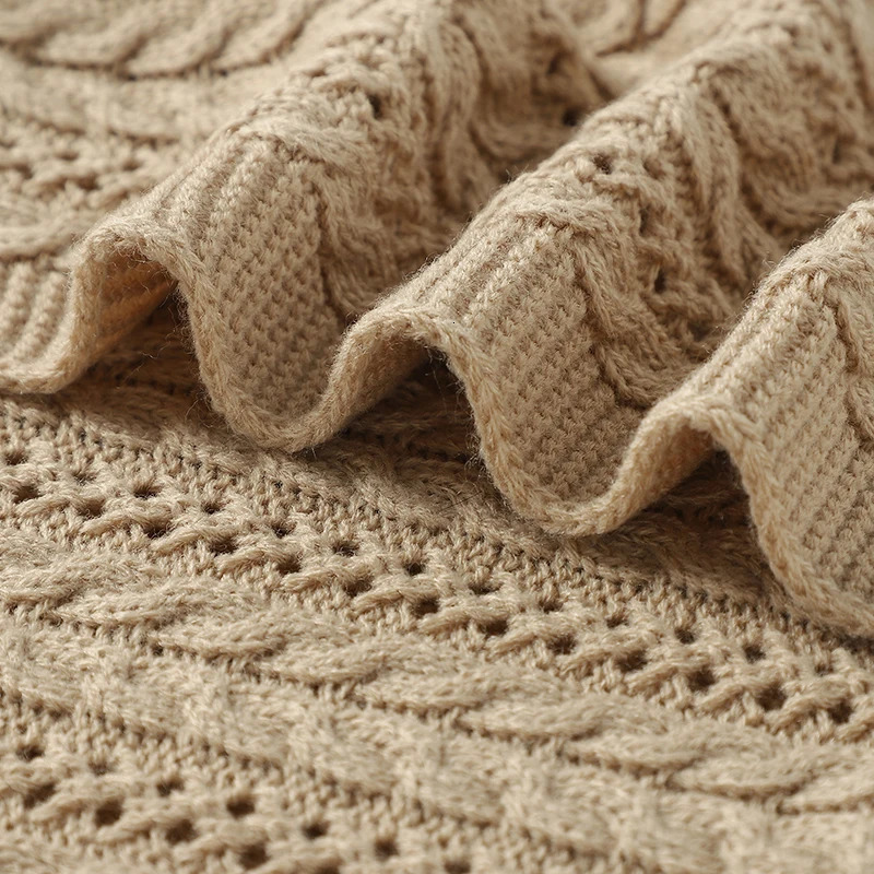 90*70cm Knitted Baby Blankets born Boys Girls Stroller Crib Swaddle Wrap Blanket Toddler Outdoor Throwing Playing Quilts Mats 250408