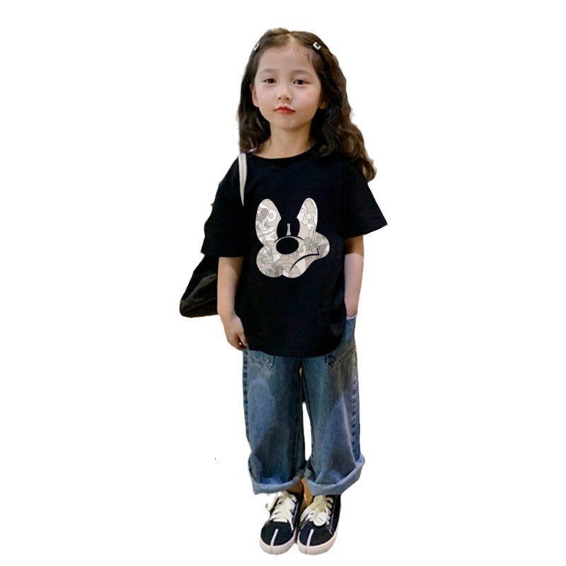 Ddmyshoesvip Pure Cotton Short Sleeved T Shirt For New And Girls Mid Size Children S Summer Clothing Stylish Cartoon Top Trend