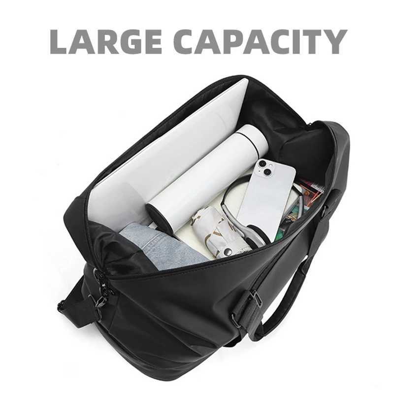 Sports and fitness yoga bag waterproof fitness bag with shoes companys large weekend overnight bag dry and wet separation travel bagXJ250408