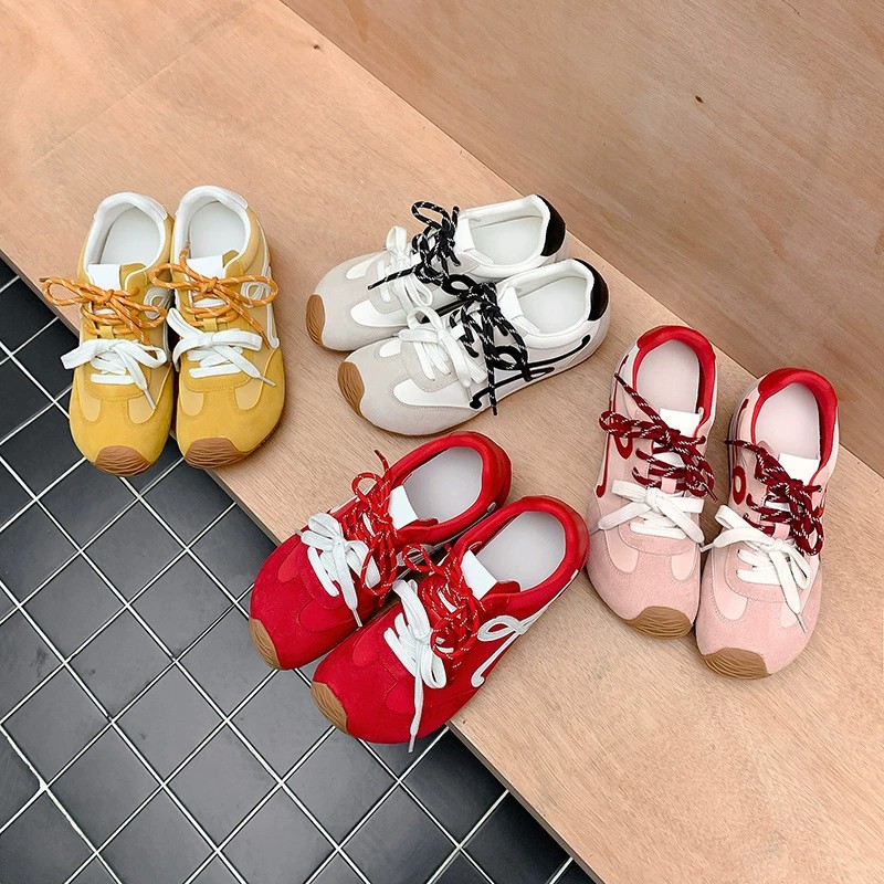 Color Block Lace-Up Casual Shoes - Comfort Meets Trend for Modern Fashion