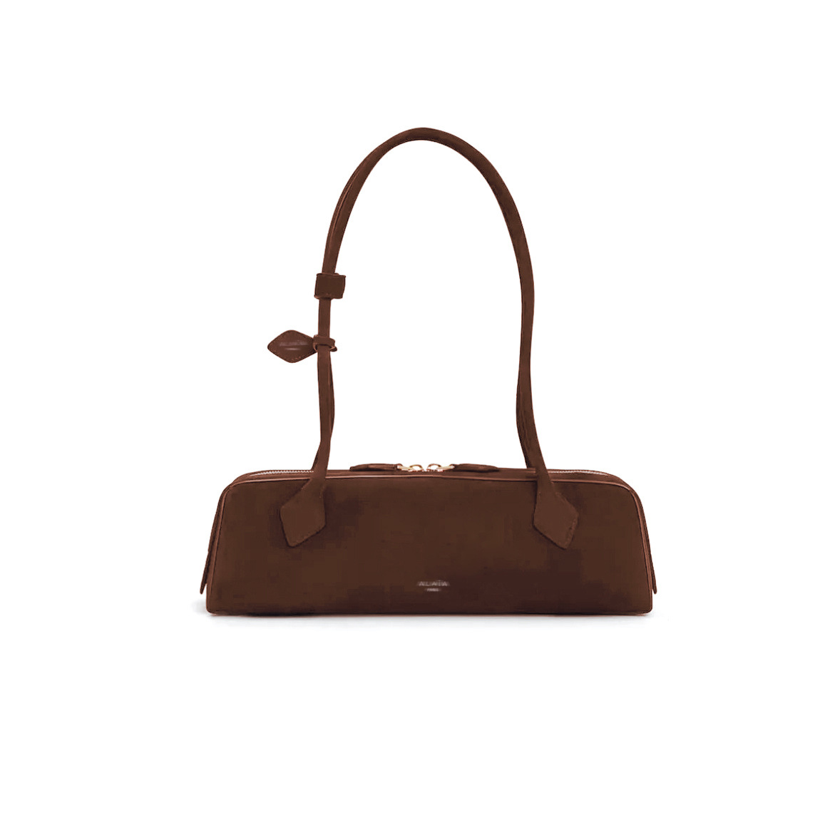 designer ALA Suede Sausage Bag European American Fashion Niche Underarm Bag Genuine Leather Underarm Bag