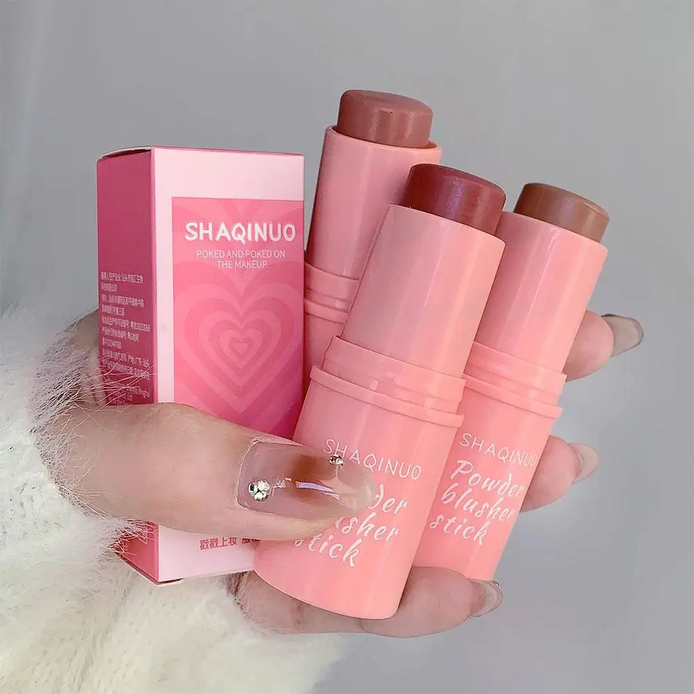 Waterproof powder blusher eye shadow stick durable lipstick multipurpose makeup natural cosmetics K2X8 250325