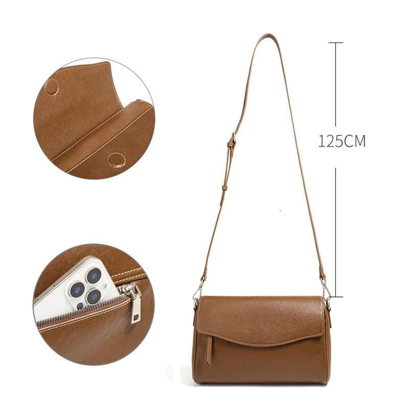 2025 New Spring Ladies Versatile Crossbody Female Large Capacity Leather Women's Handbag Single Girls Shoulder Pillow Bag