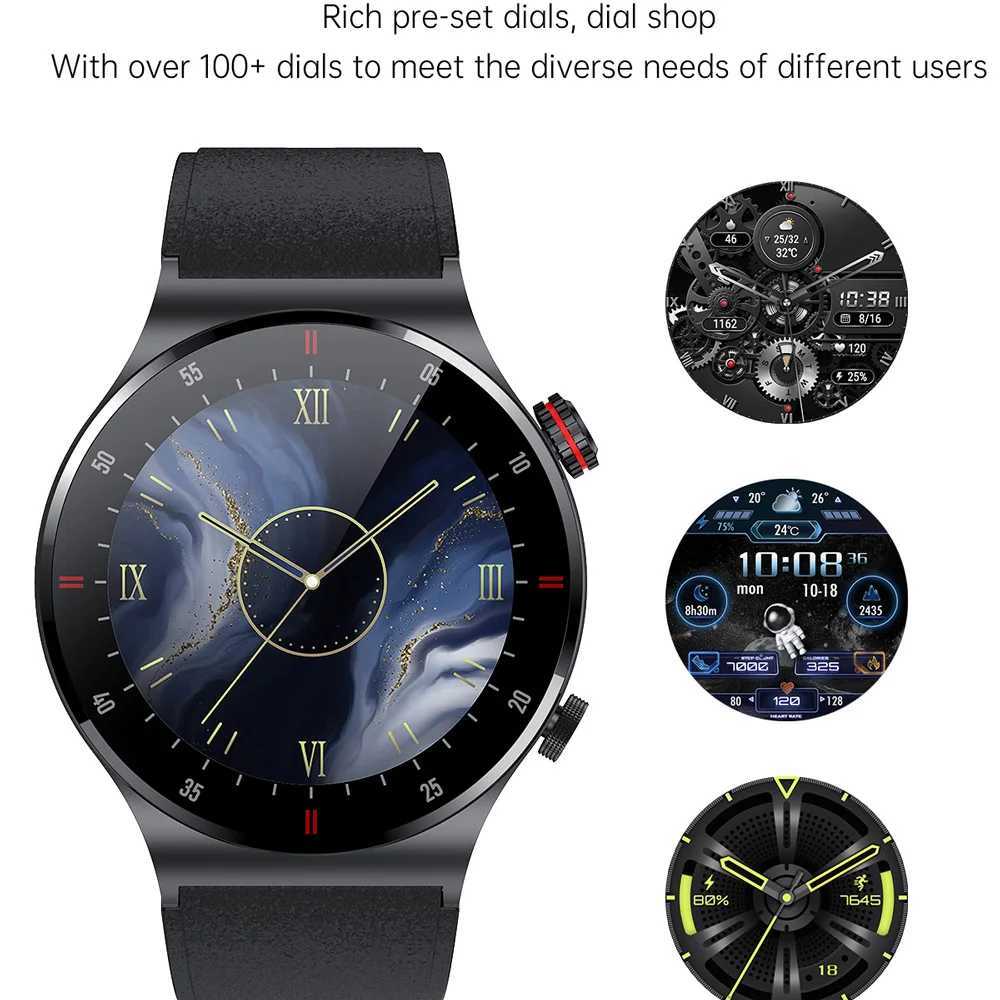 2024 Luxury Smart Watch Mens NFC BT Call Fitness Waterproof Sports Wrist Smart WatchXJ250408
