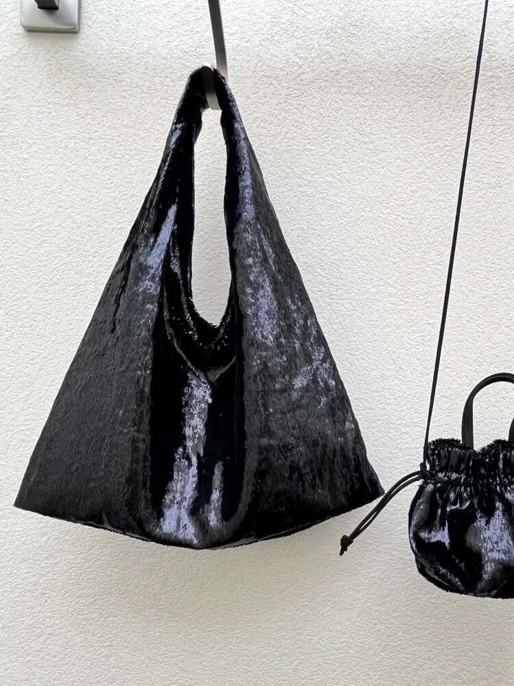 Fashion Premium Soft Bright Face Fringe Open Tote Lady Trend Solid Color Shoulder Large Capacity Convenient Shopping Bag