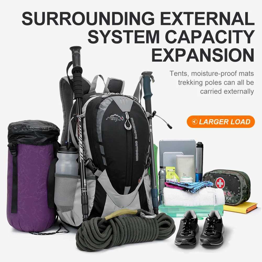 INOXTO 25L Mountaineering Hydrating Backpack Women Cycling Trail Running Backpack Men Marathon Hiking Rucksack 2L Water BottleC250407