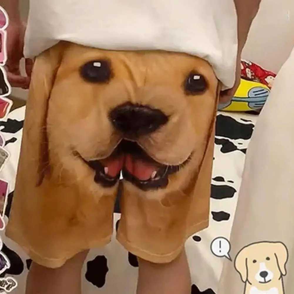Fashionable and fun pet dog shorts casual 3D printed mens summer shorts cute animal shorts walking home pajamasXJ250407