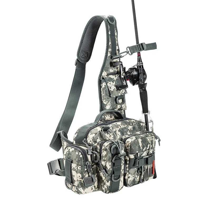 Outdoor Shoulder Bag Sports Climbing Backpack Shoulder Tactical Hiking Camping Hunting Daypack Fishing BackpackC250407