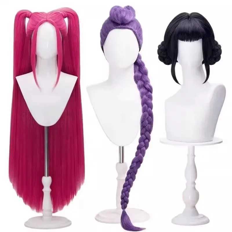 Kpop Rumi Zoey Mira Cosplay Costume Wig Women Girls White Leather Suit Halloween Carnival Party Comic-con Role Playing Outfit K251107