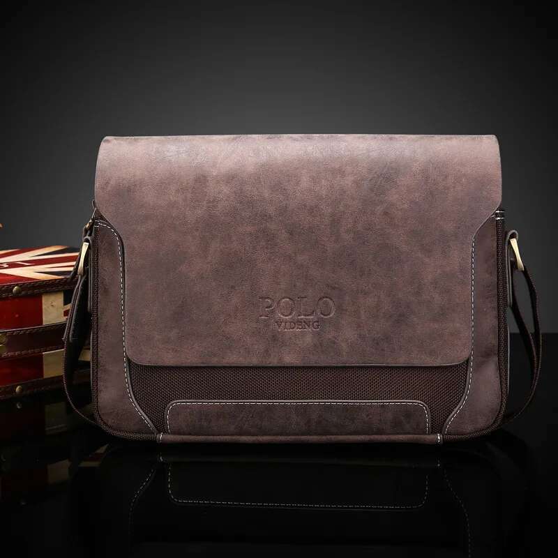 Men Boy Leather Shoulder Bag Husband Crossbody Designer Messenger Bags Pouch Brand Frosted Cowhide Men's Handbag