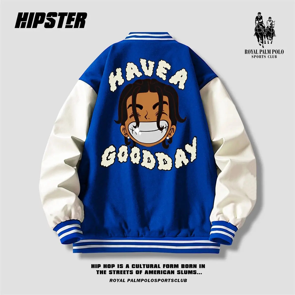 American jacket mens autumn and winter collection Hong Kong style baseball jersey Korean trend paradigm top 250408Z