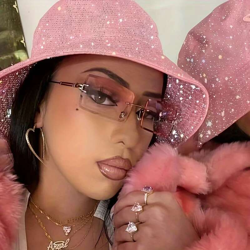 Rimless For Women Men Brand Vintage Sun Glasses Fashion Shades Travel Outdoor Sunglasses