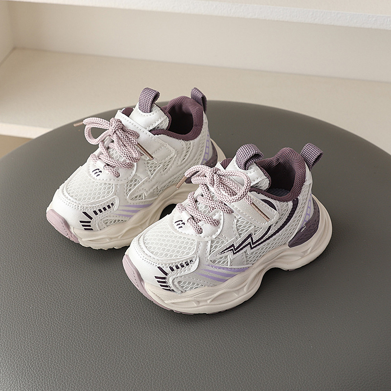 2025 New Design Children For Boys Mesh Breathable Kids Sport Shoes Cutefeet Non-slip Fashion Toddler Girls Sneakers Trainers Size 21- 30 C0646 H260207